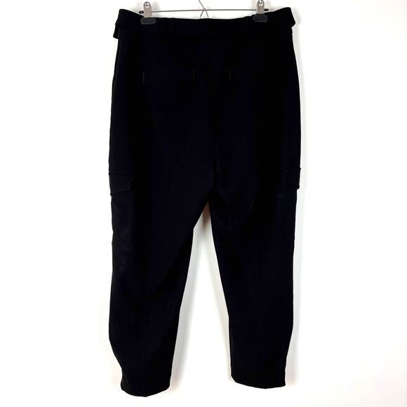 Express Super High Waisted Belted Cargo Pant Black 14 office career utility - Picture 8 of 12
